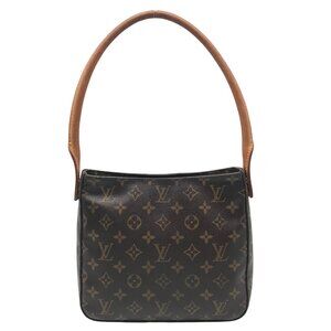 Louis Vuitton Dark Brown Monogram Canvas Looping MM Shoulder Bag